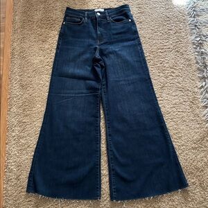 Frame La Palazzo Crop Wide Leg jeans